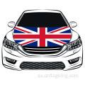 Storbritannien Car Hood Flag 100 * 150cm Motor Flag Elastiska Tyger Bil Bonnet Banner